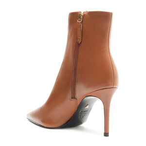 Mikki Leather Bootie in Brown