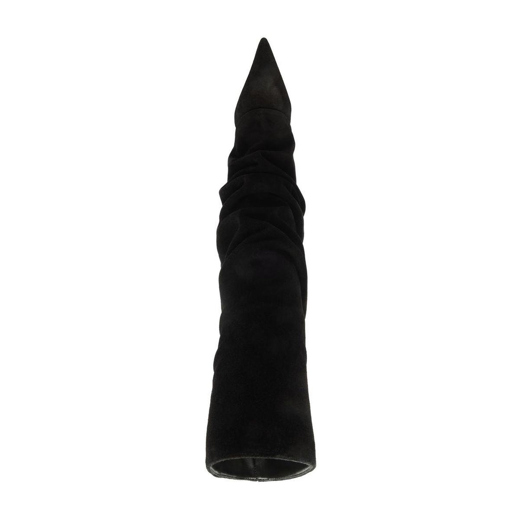 Mikki Up Cloak Suede Boot in Black