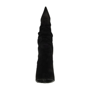 Mikki Up Cloak Suede Boot in Black