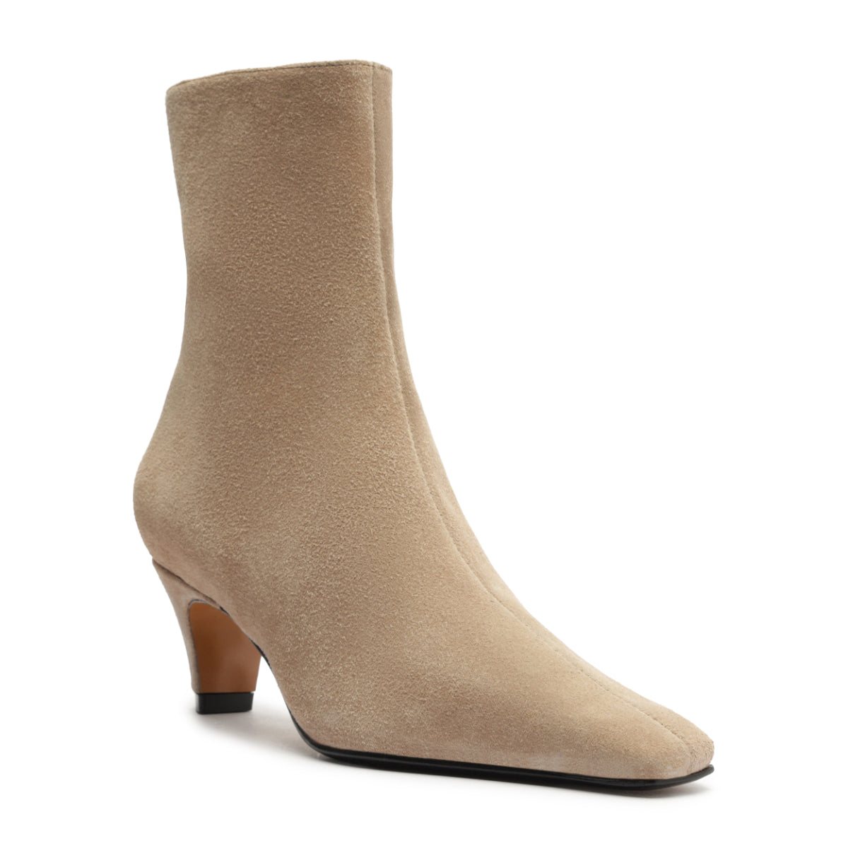 Dellia Suede Bootie in Warm Sand