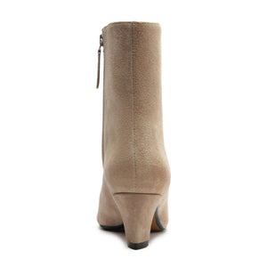 Dellia Suede Bootie in Warm Sand