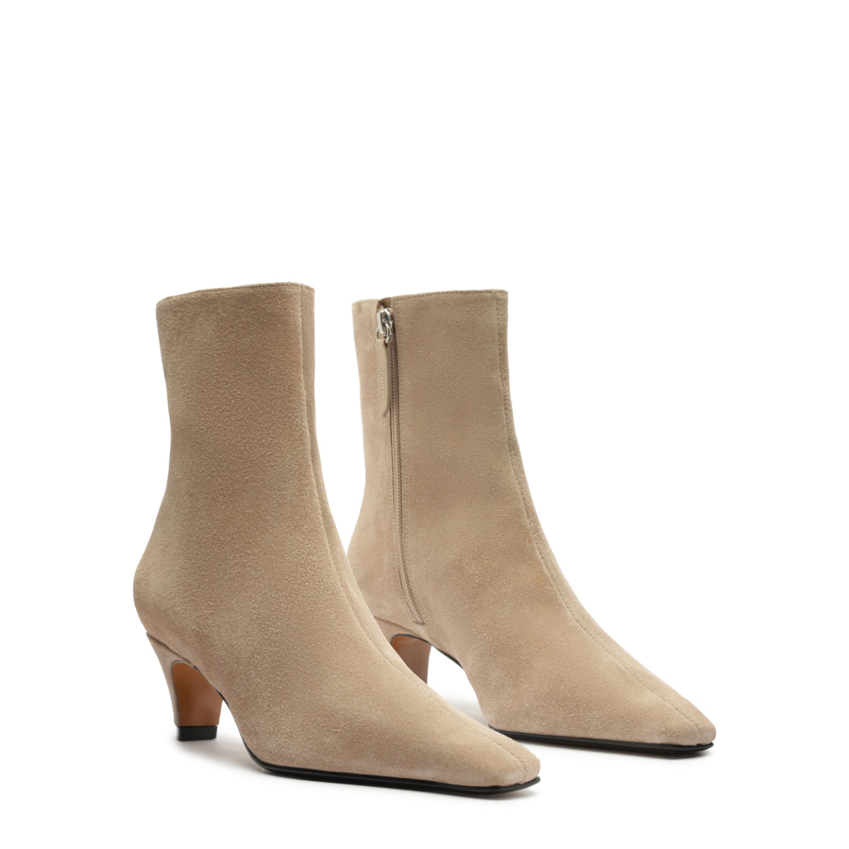 Dellia Suede Bootie in Warm Sand