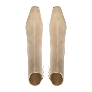 Dellia Suede Bootie in Warm Sand