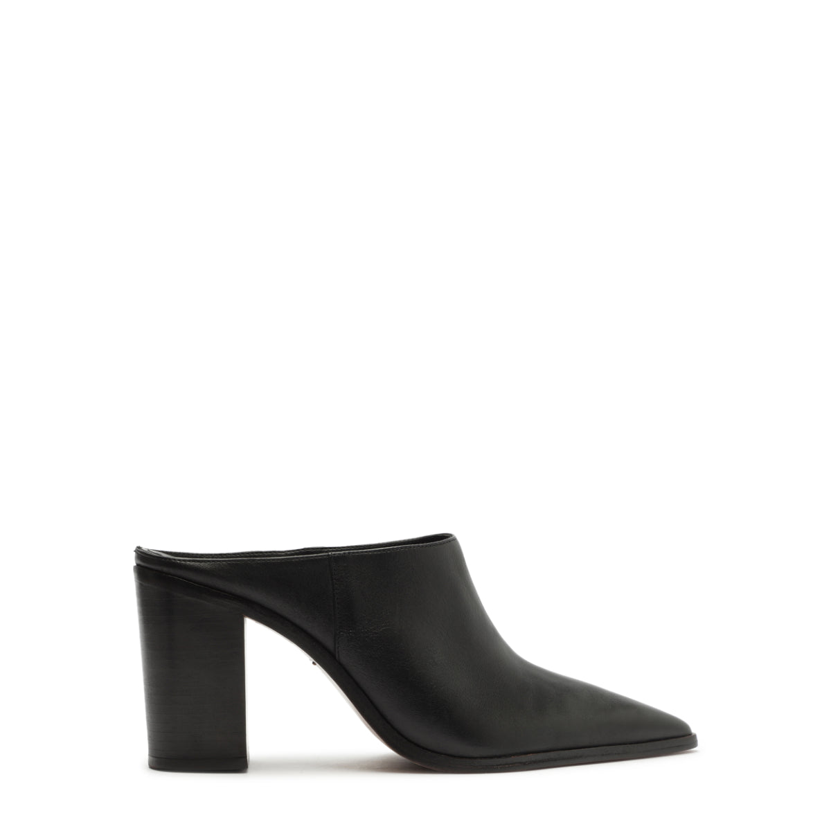 Mikki Mule Leather Pump in Black