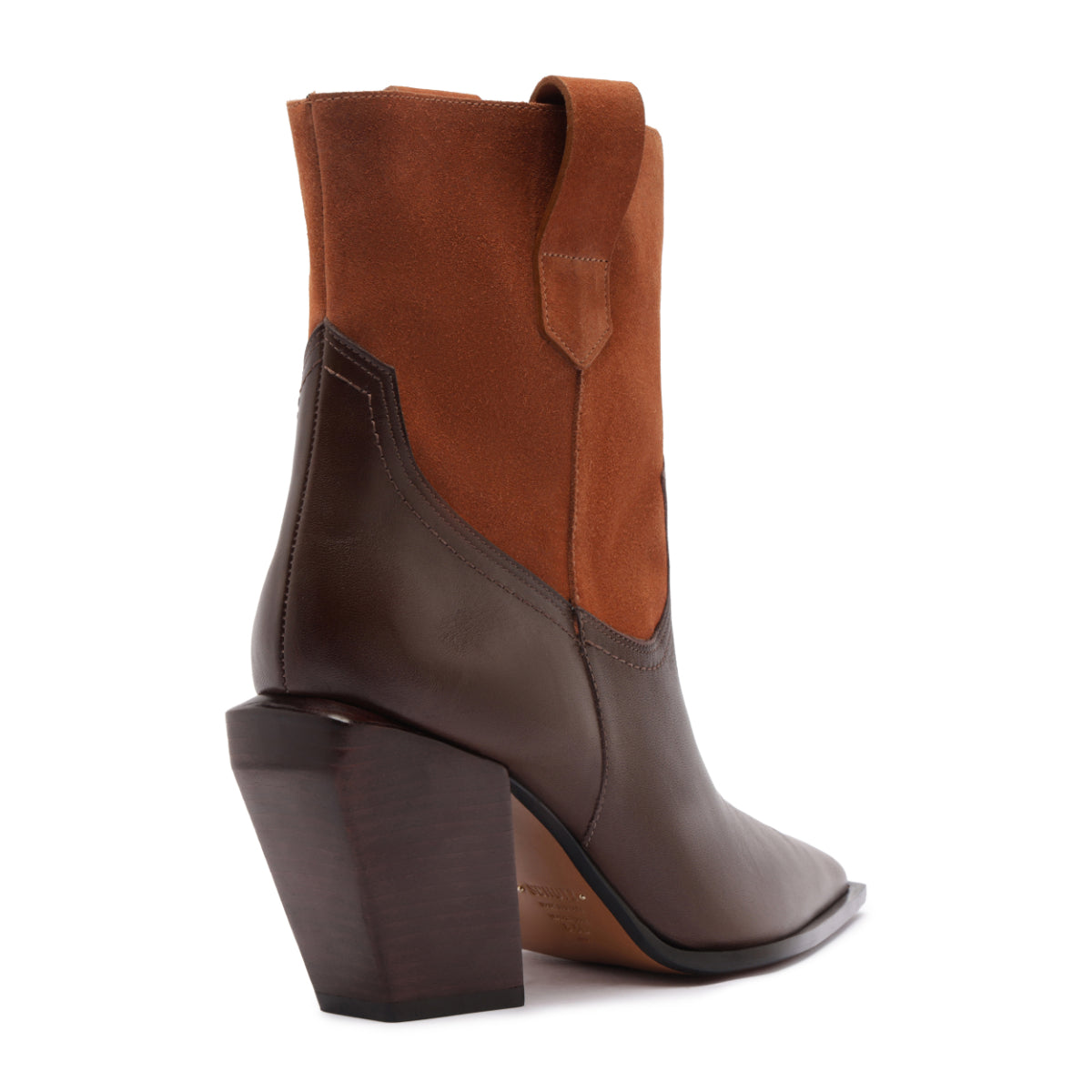 Memphis Leather Bootie in Seal Brown