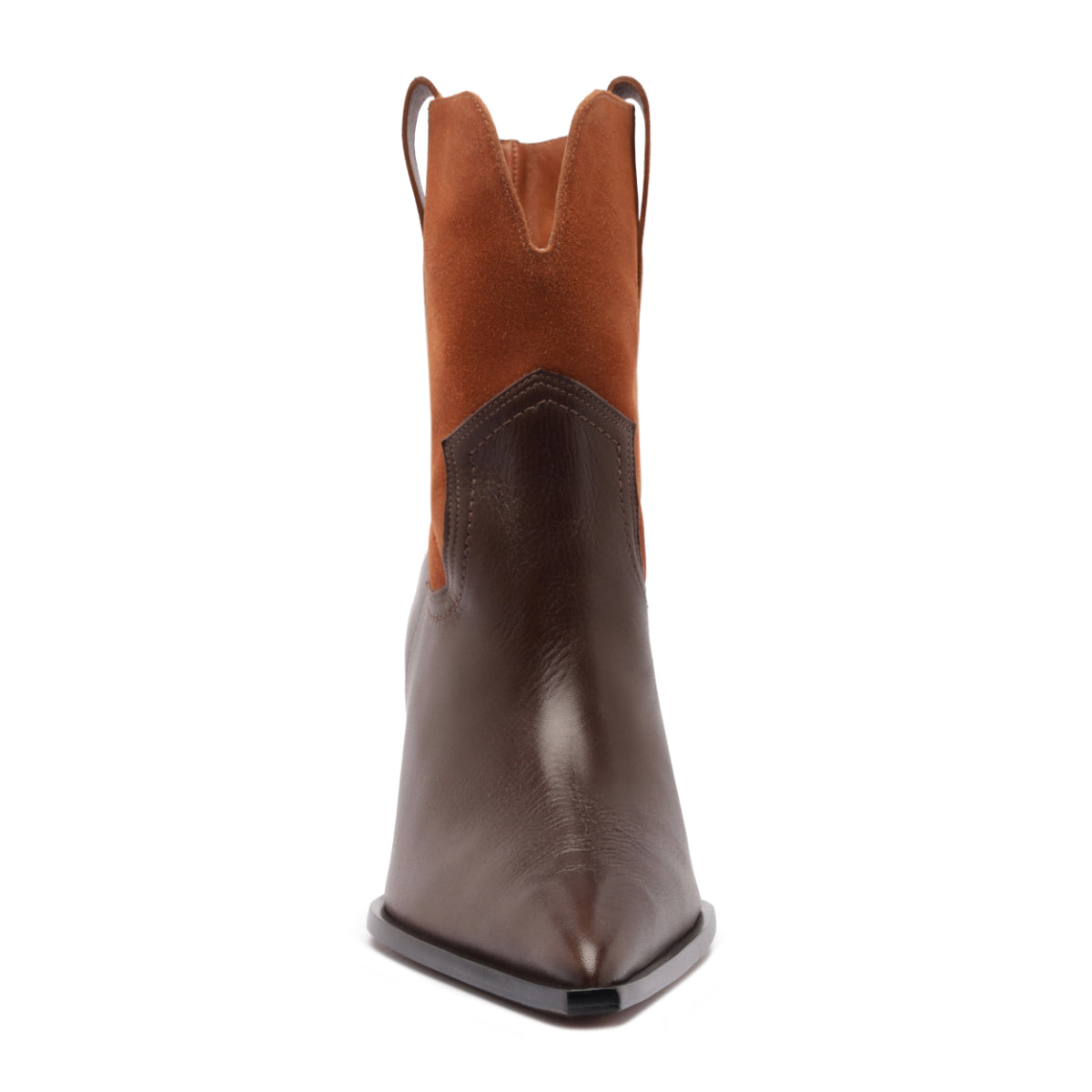 Memphis Leather Bootie in Seal Brown