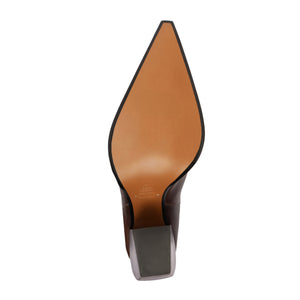 Memphis Leather Bootie in Seal Brown