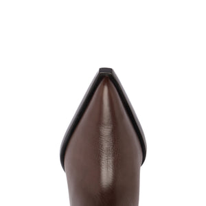 Memphis Leather Bootie in Seal Brown