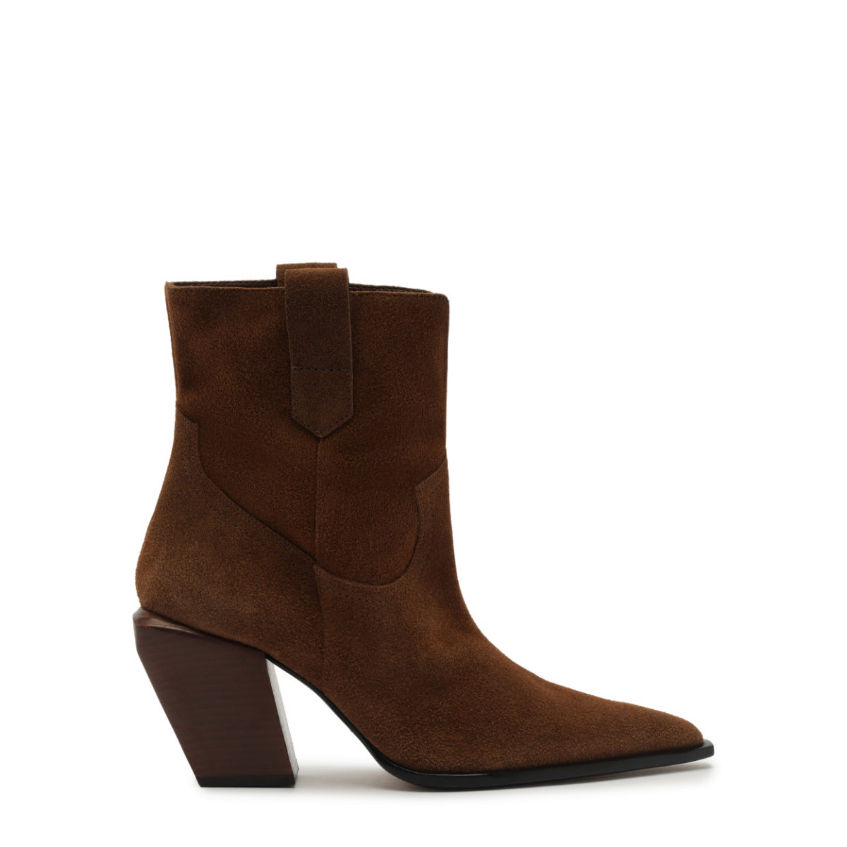 Memphis Suede Bootie in Pecan Brown