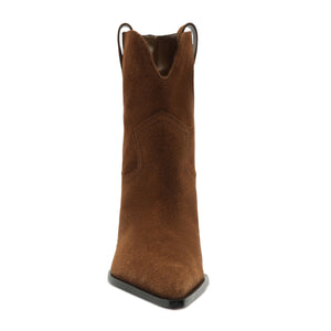 Memphis Suede Bootie in Pecan Brown
