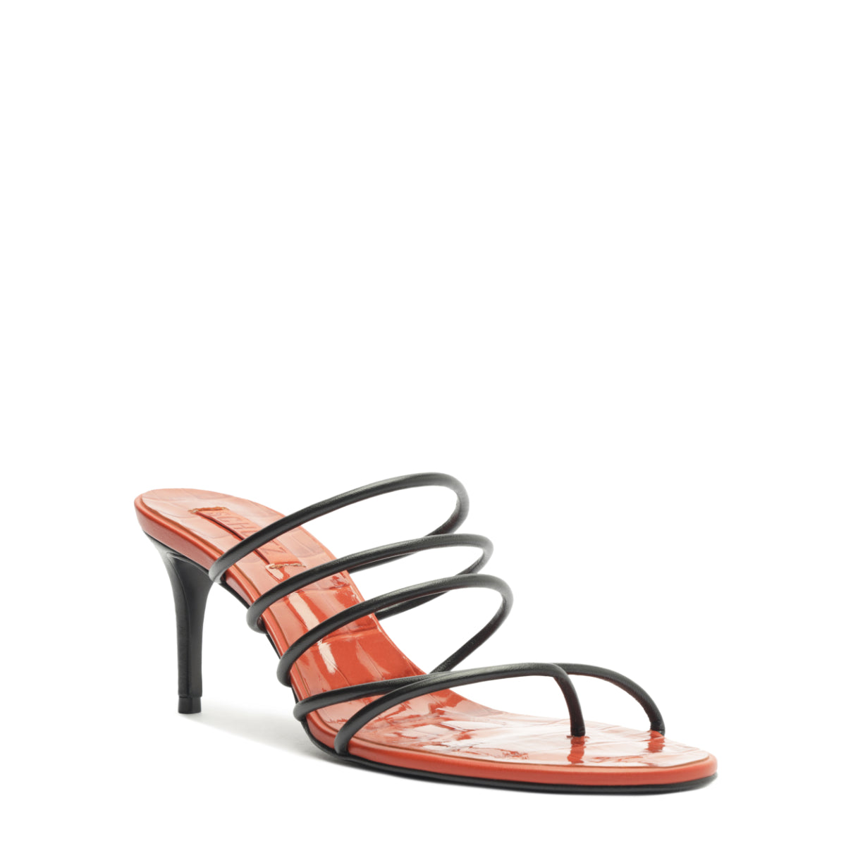 Malta Mule Leather Sandal in Black