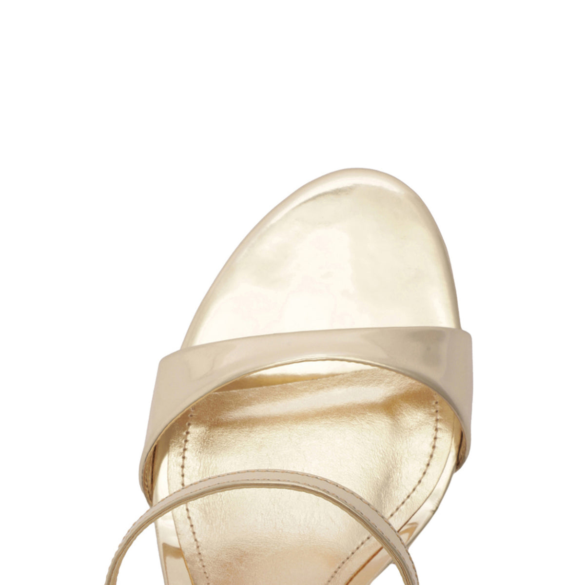 Jessica Mid Mule Metallic Sandal in Platina