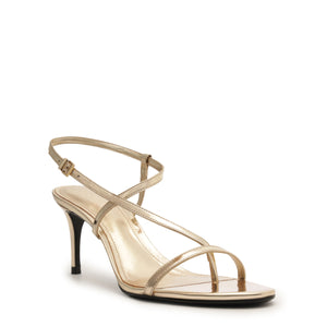 Azure Mid Metallic Sandal in Platina