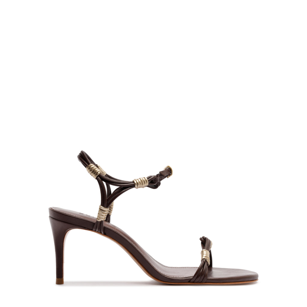 Nara Mid Sandal in Root Brown