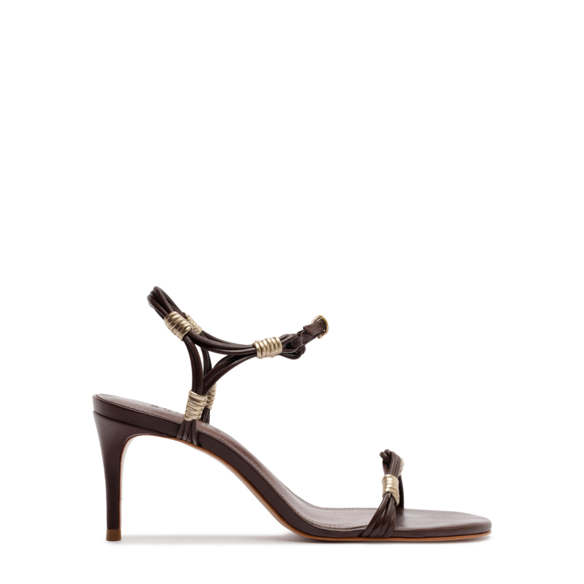 Nara Mid Sandal in Root Brown