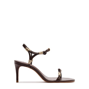 Nara Mid Sandal in Root Brown