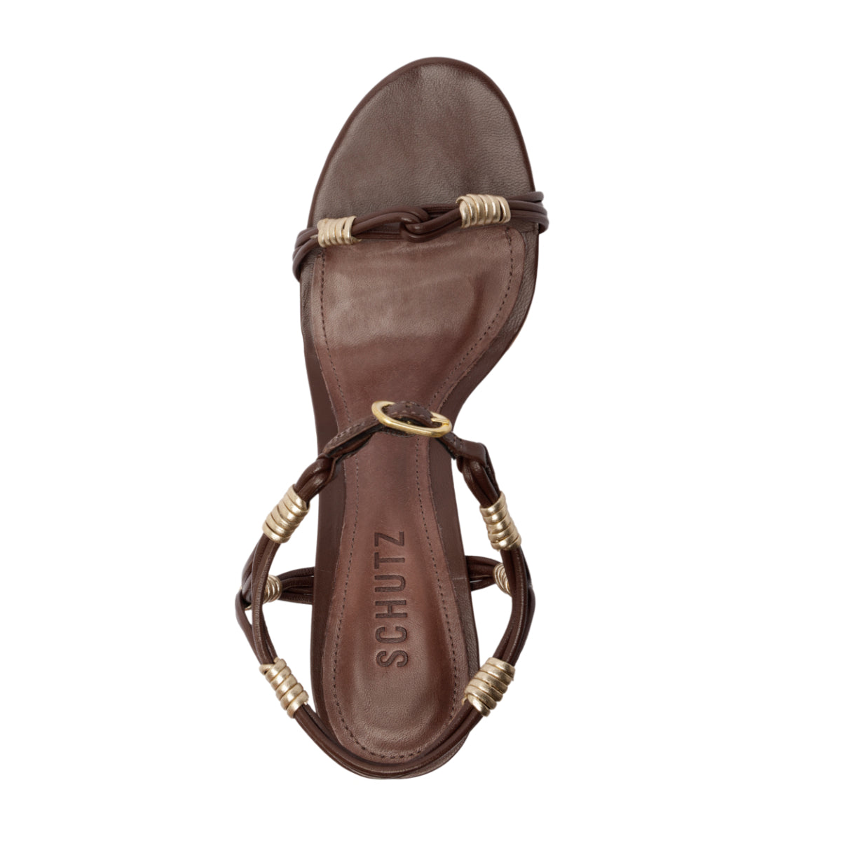 Nara Mid Sandal in Root Brown