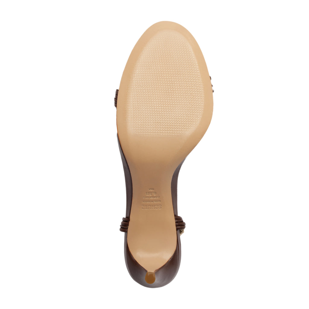 Nara Mid Sandal in Root Brown