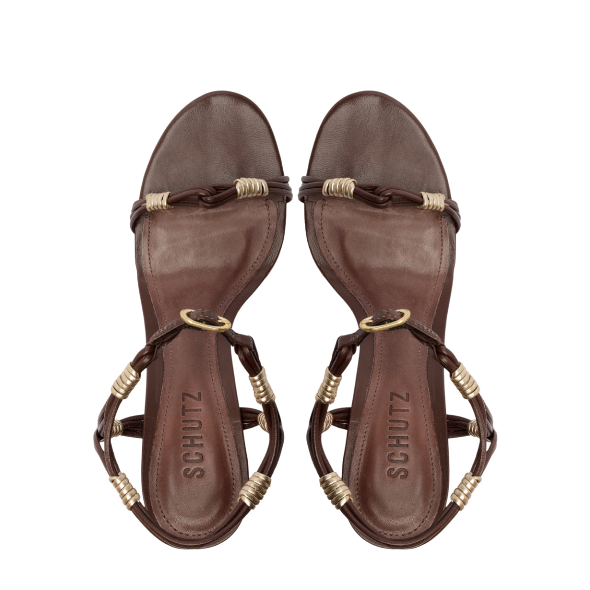 Nara Mid Sandal in Root Brown