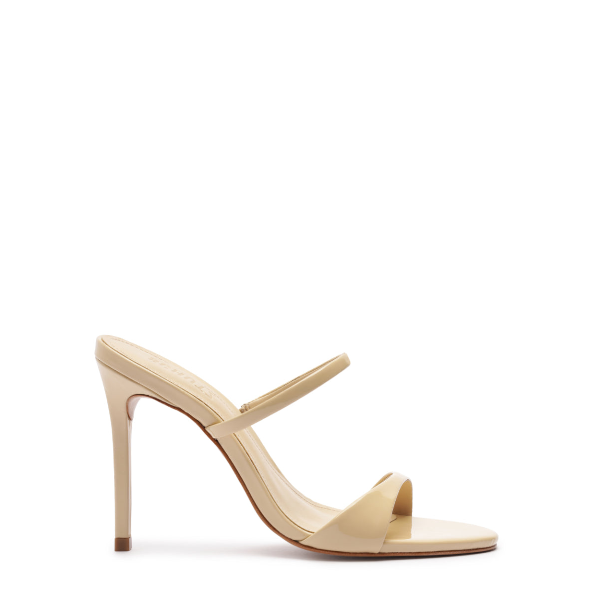 Jessica Mule Patent Sandal in Natural Nibs