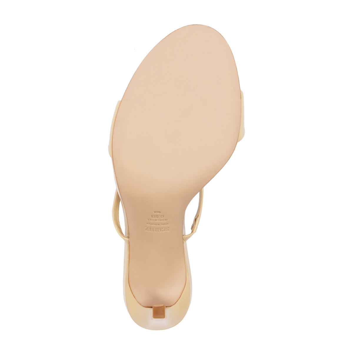 Jessica Mule Patent Sandal in Natural Nibs