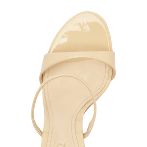 Jessica Mule Patent Sandal in Natural Nibs