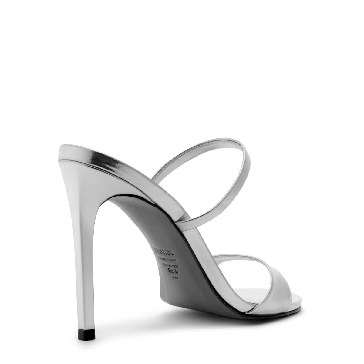 Jessica Mule Metallic Sandal in Prata