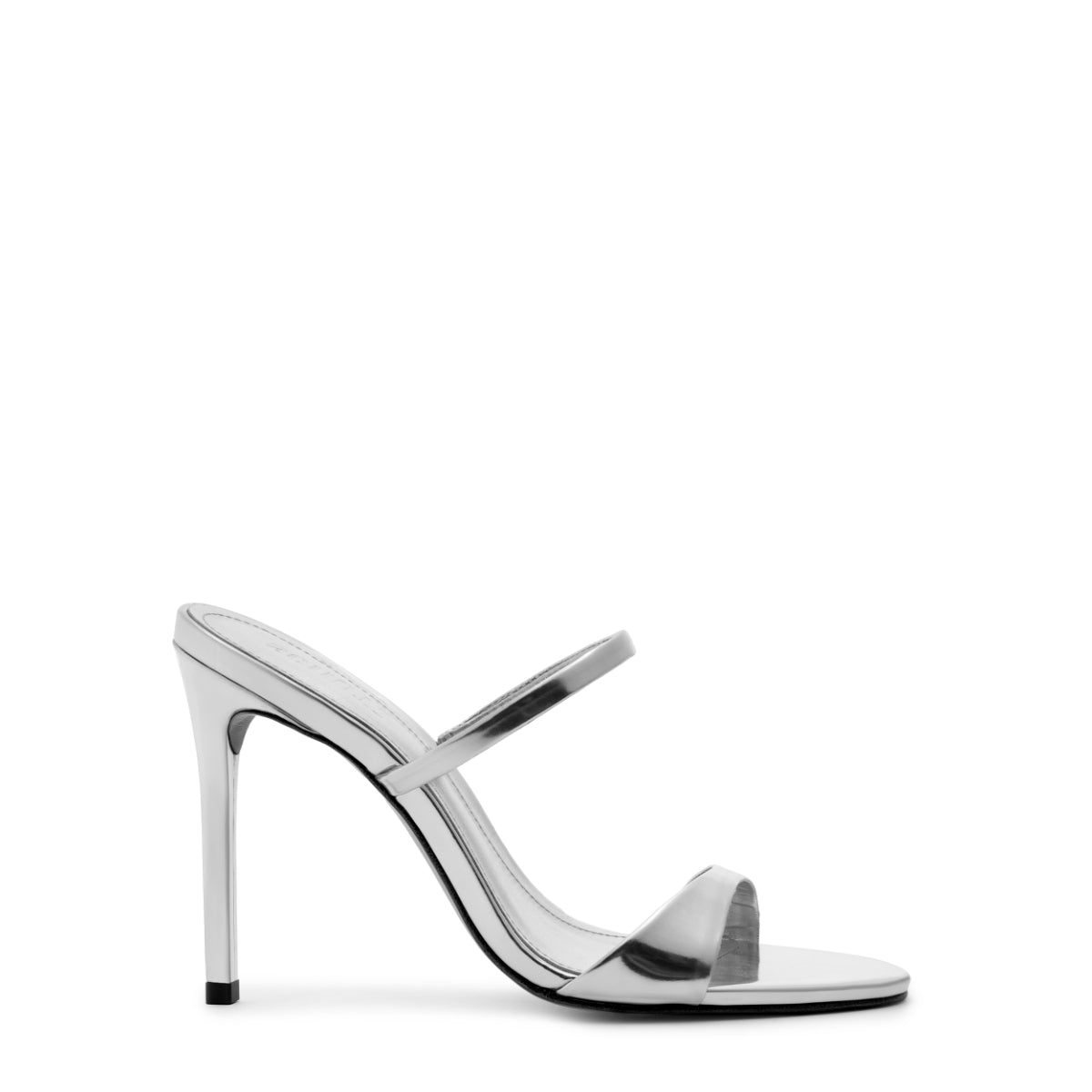 Jessica Mule Metallic Sandal in Prata