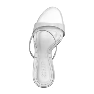 Jessica Mule Metallic Sandal in Prata