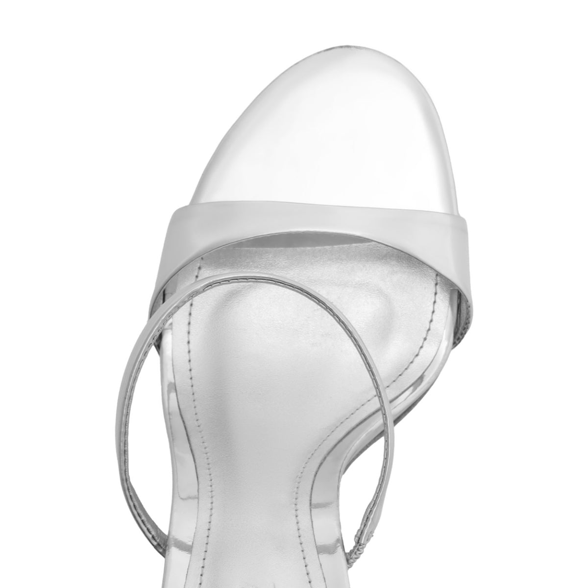 Jessica Mule Metallic Sandal in Prata