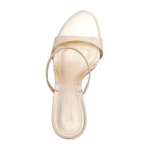 Jessica Mule Metallic Sandal in Platina