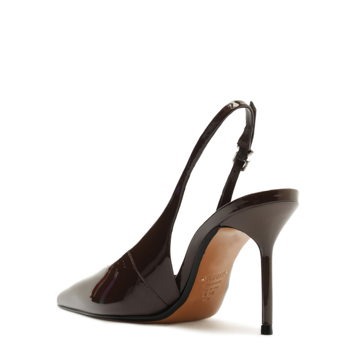 Paola Patent Pump in Root Brown