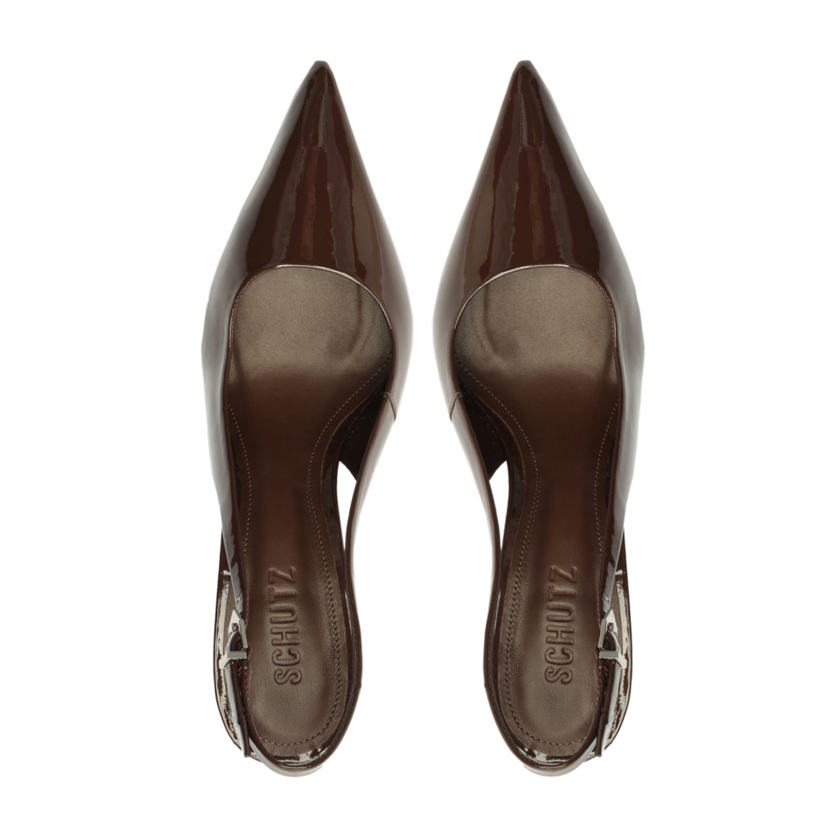 Paola Patent Pump in Root Brown