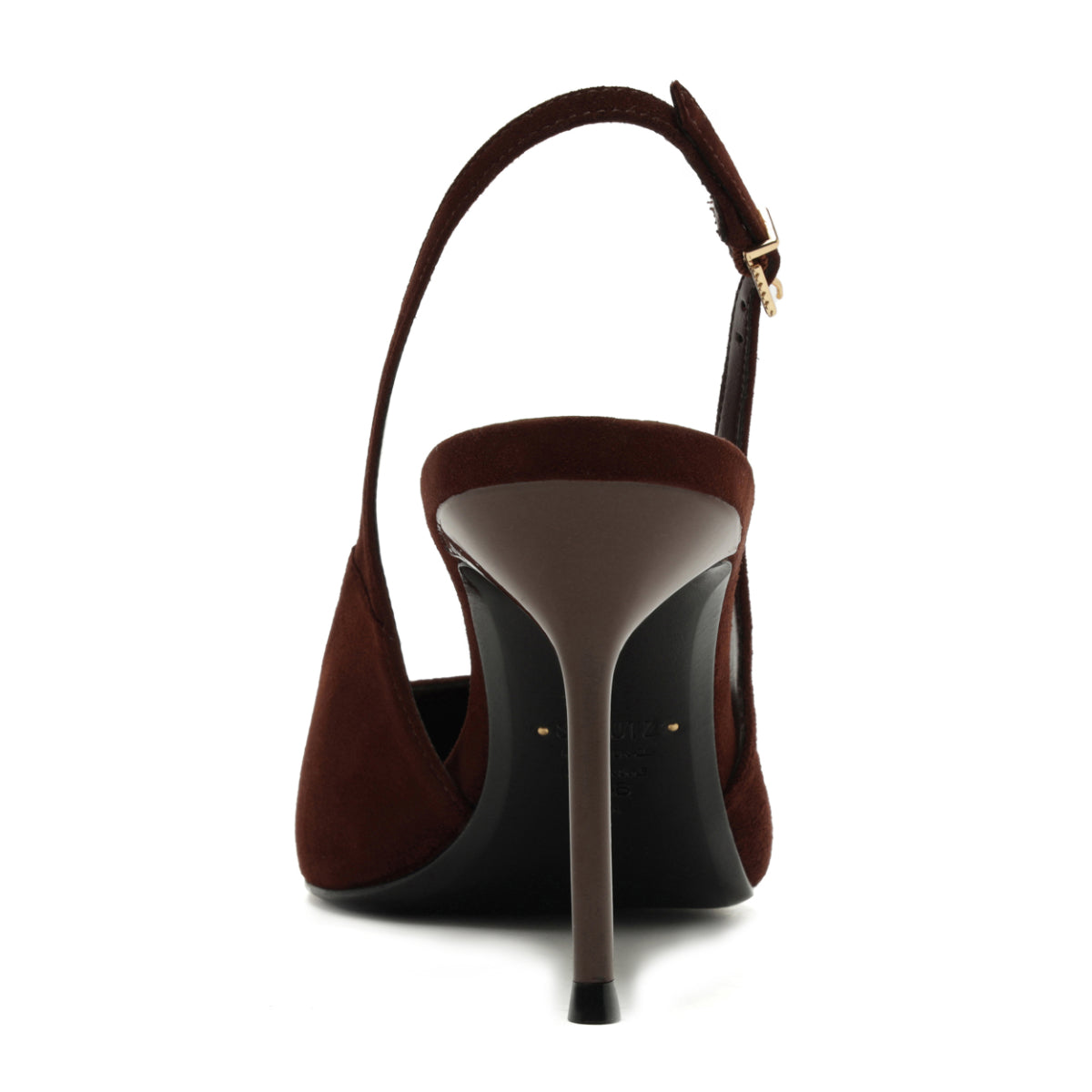 Alicia Sling Suede Pump in Root Brown