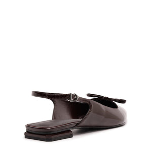 Violetta Sculpt Patent Flat in Maplewood