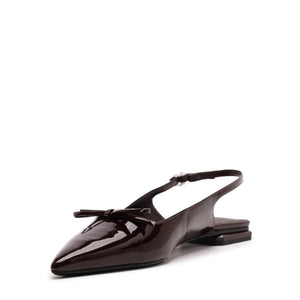 Violetta Sculpt Patent Flat in Maplewood
