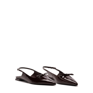 Violetta Sculpt Patent Flat in Maplewood