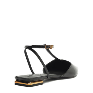 Allure T Patent Flat in Black