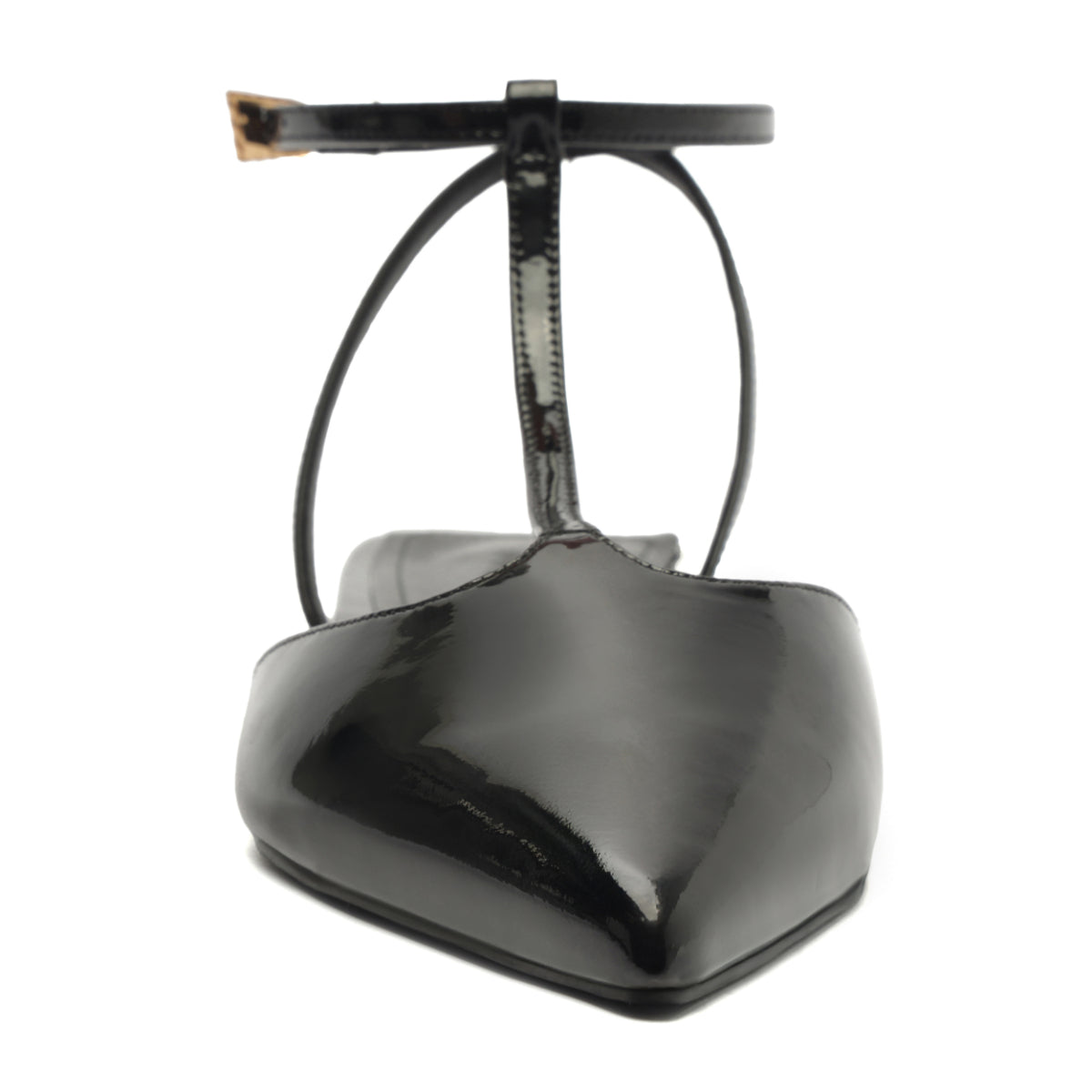 Allure T Patent Flat in Black