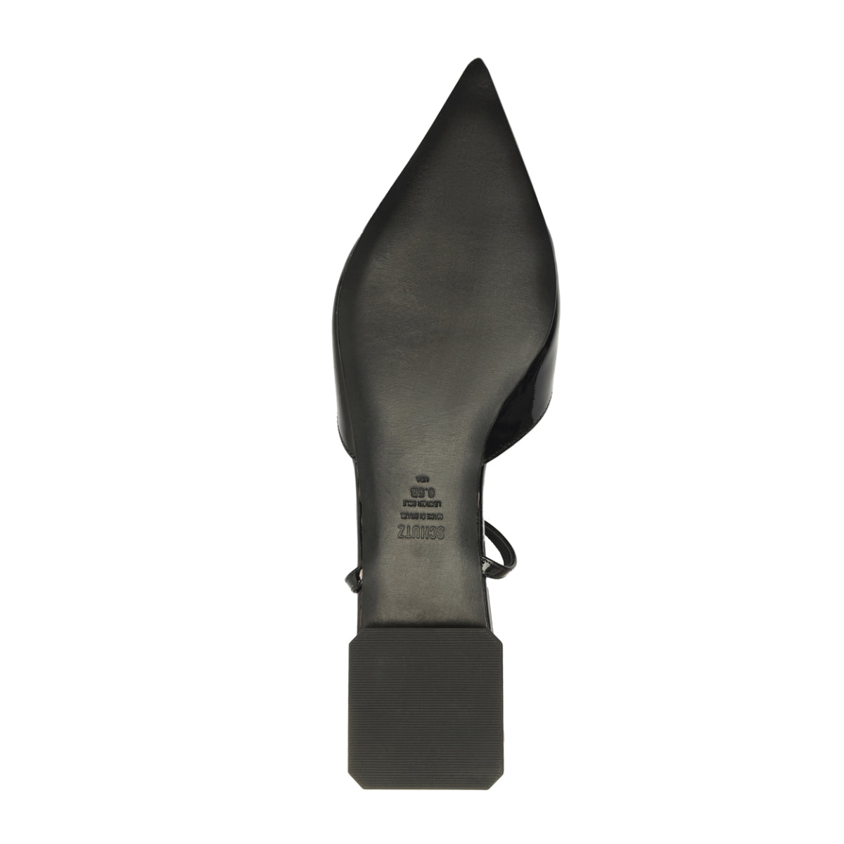 Allure T Patent Flat in Black