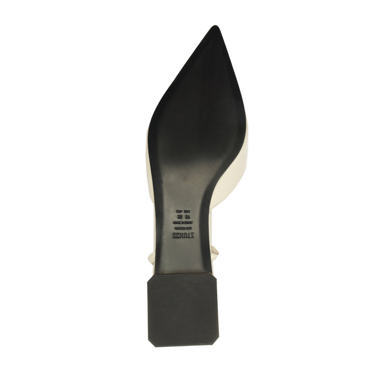 Allure T Patent Flat in Sugar White