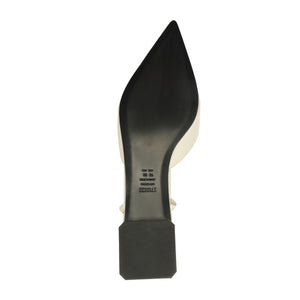 Allure T Patent Flat in Sugar White