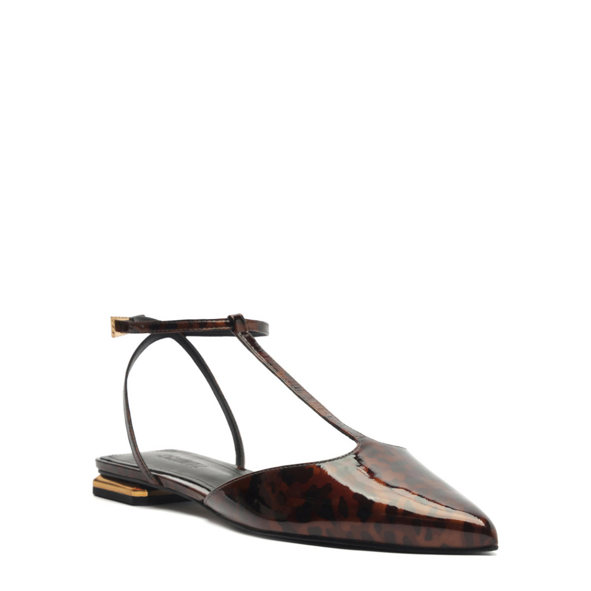 Allure T Patent Flat in Natural