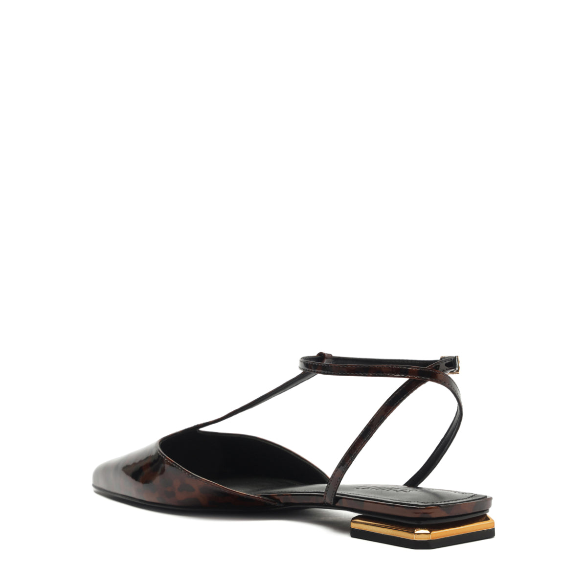 Allure T Patent Flat in Natural