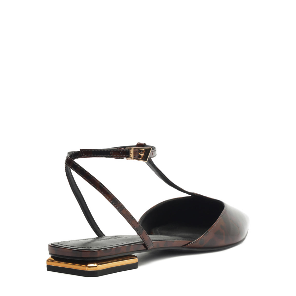 Allure T Patent Flat in Natural