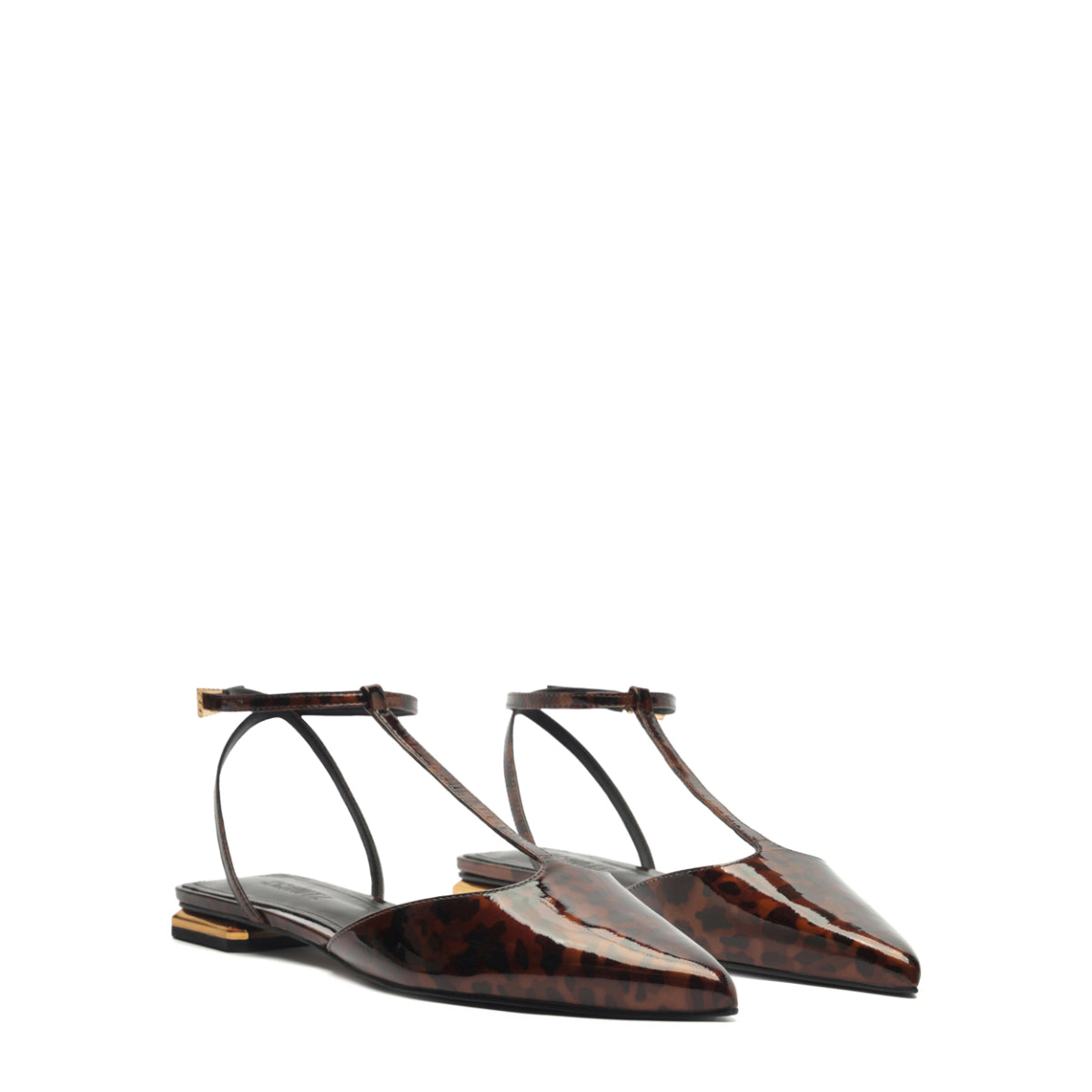 Allure T Patent Flat in Natural