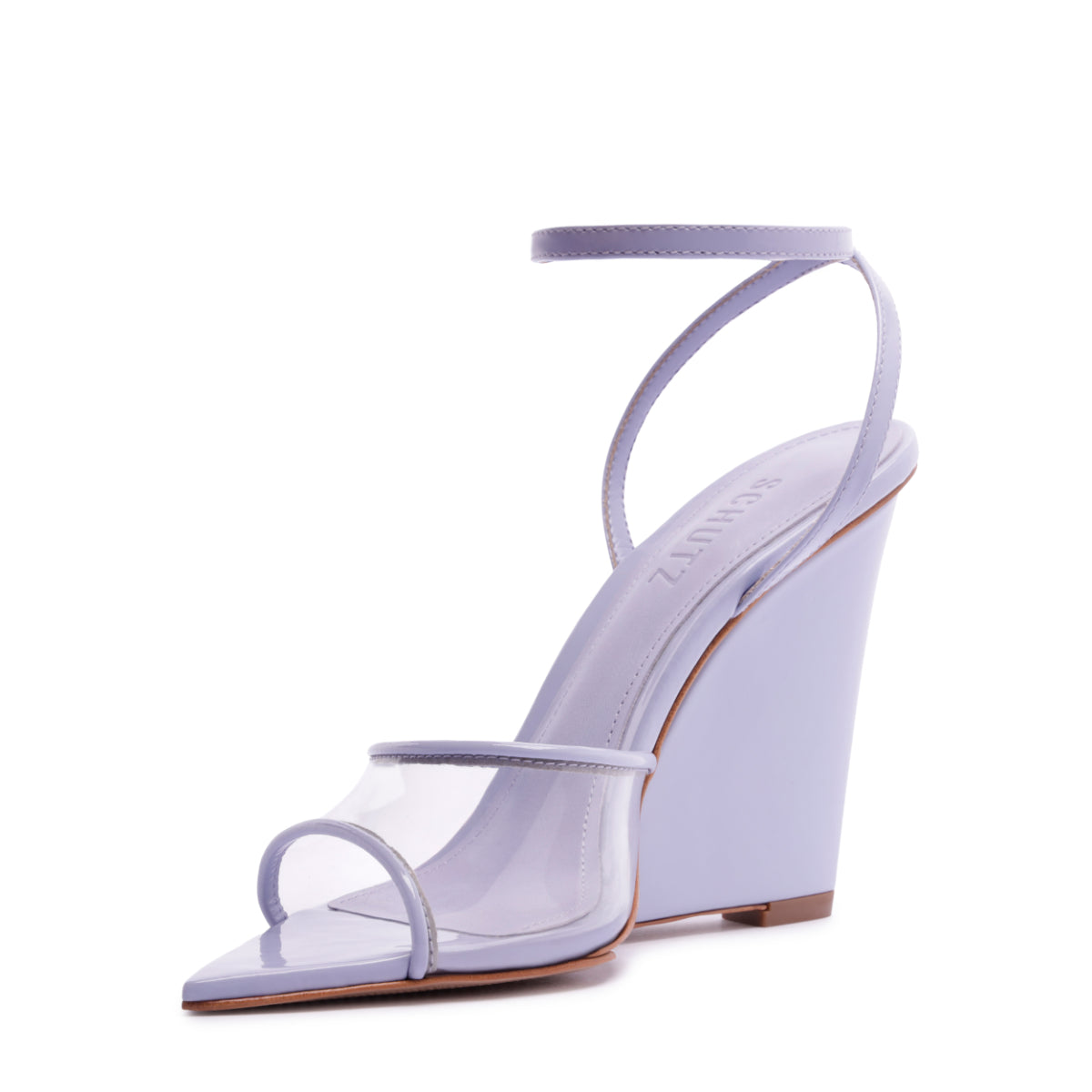 Elodie Vinyl Vinyl Sandal in Lavander Sky
