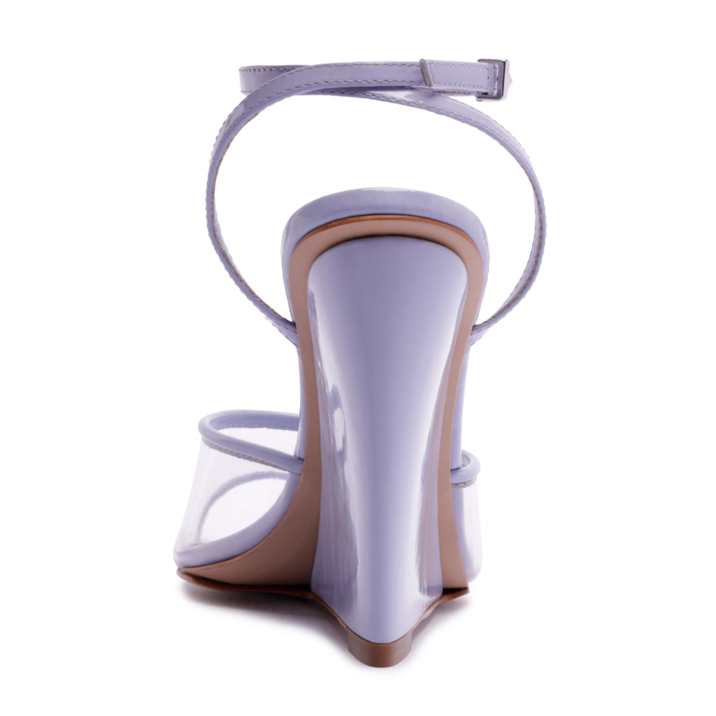 Elodie Vinyl Vinyl Sandal in Lavander Sky