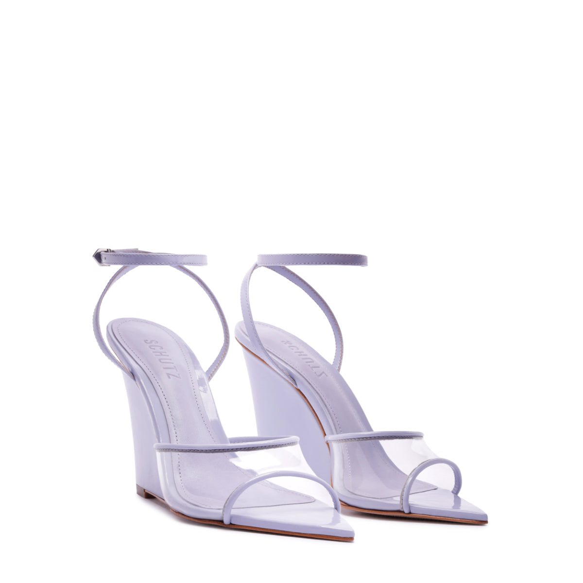 Elodie Vinyl Vinyl Sandal in Lavander Sky
