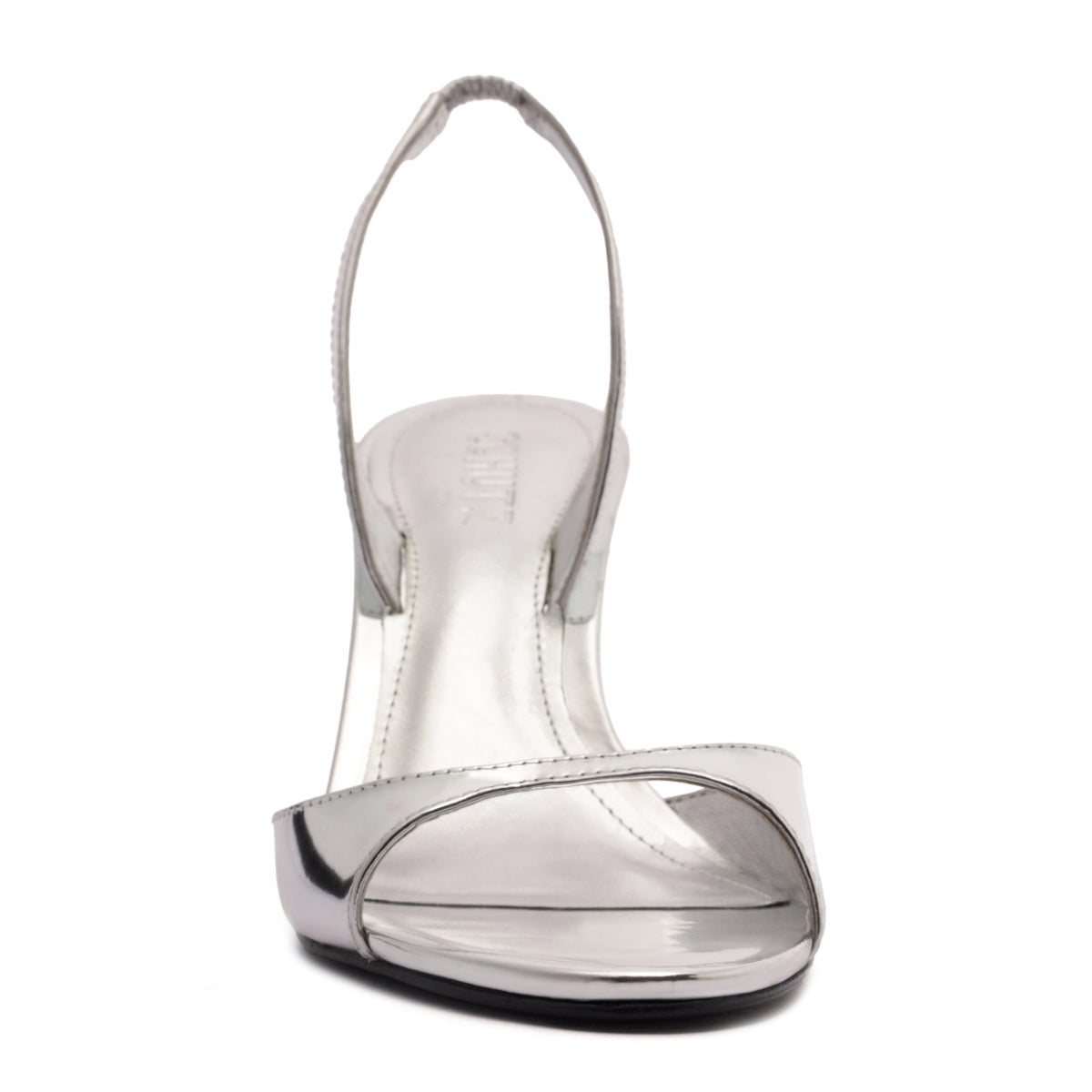 Scarlett Sling Mid Metallic Sandal in Prata